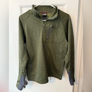 The North Face Olive Green Quarter-Zip Jacket